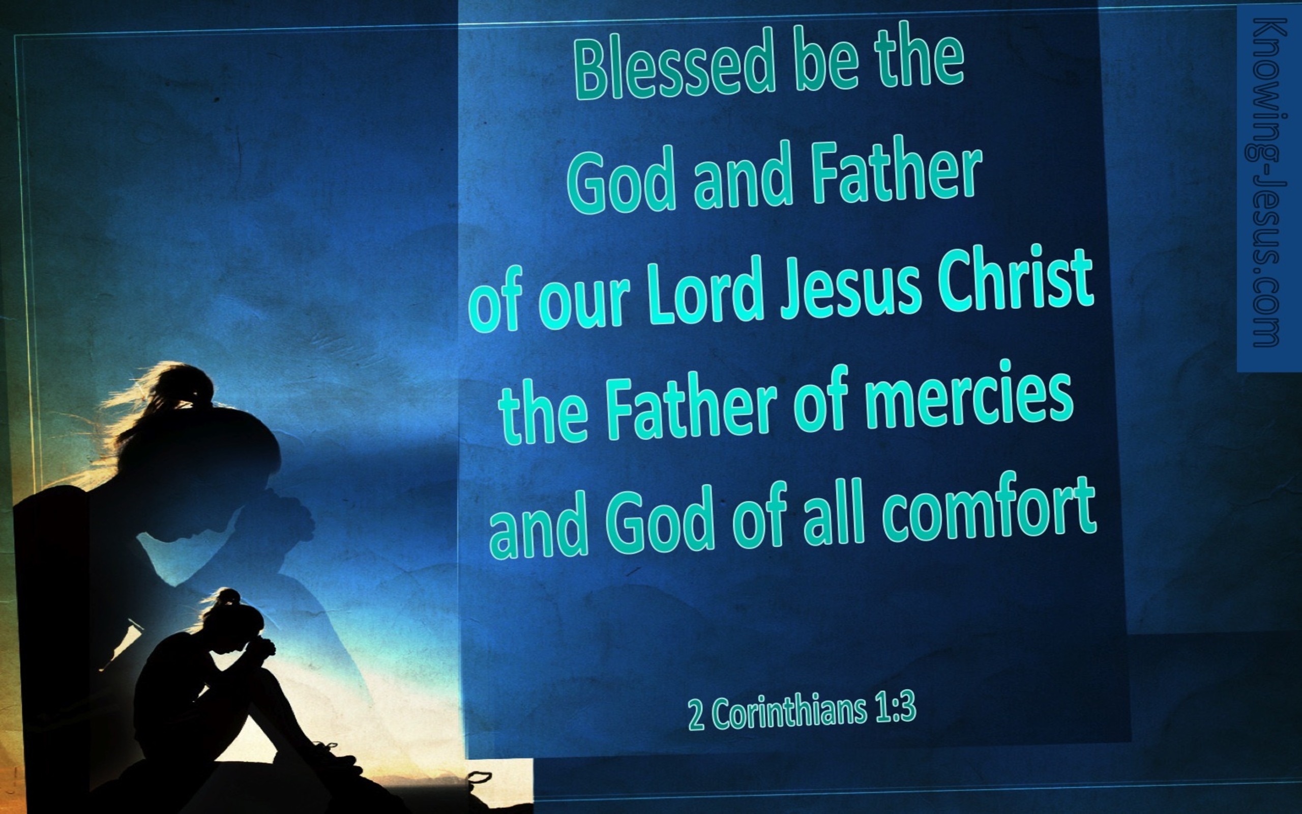 2 Corinthians 1:3 The God Of Comfort (blue)